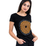 Ladies Black Sundial Tee